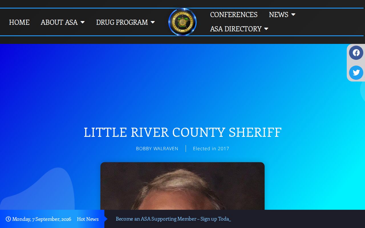 Little River County sheriff directory for same-day arrest confirmation